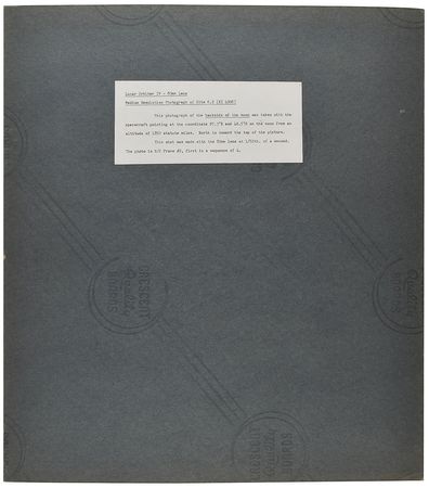 Lot #7543 Lunar Orbiter 4: Far Side of the Moon Wide-Angle Photograph - Image 2