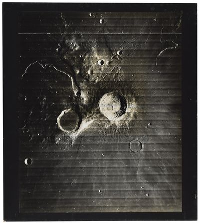 Lot #7539 Lunar Orbiter 4: Crater Aristarchus and Schroter's Valley Detail Photograph - Image 1