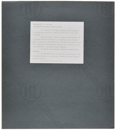 Lot #7539 Lunar Orbiter 4: Crater Aristarchus and Schroter's Valley Detail Photograph - Image 2