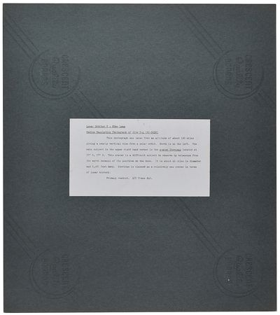 Lot #7551 Lunar Orbiter 5: Crater Stevinus Photograph - Image 2