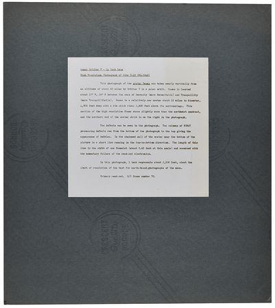 Lot #7547 Lunar Orbiter 5: Crater Dawes Photograph - Image 2