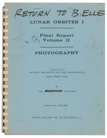 Lot #7518 Lunar Orbiter 1 Final Report, Volume II - Image 1