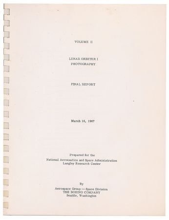 Lot #7518 Lunar Orbiter 1 Final Report, Volume II - Image 2