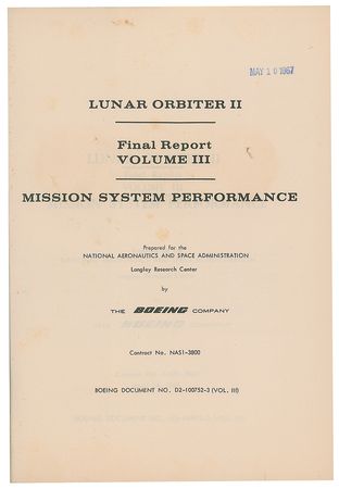Lot #7520 Lunar Orbiter 2 Final Report, Volumes III and IV - Image 2