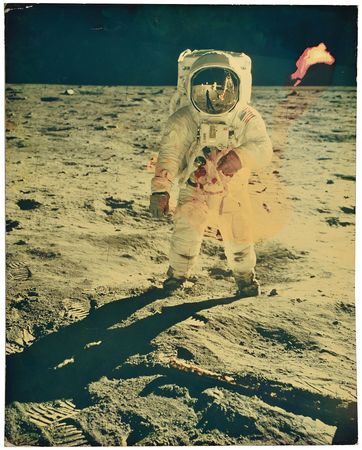 Lot #7514 Apollo 11 Group of (3) Oversized Photographs - Image 1