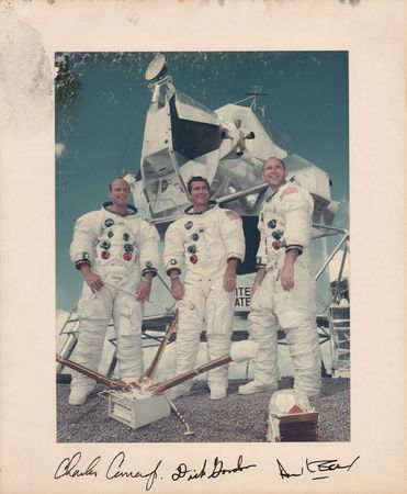 Lot #7216 Apollo 12 Signed Photograph - From the Personal Collection of Dave Scott - Image 1