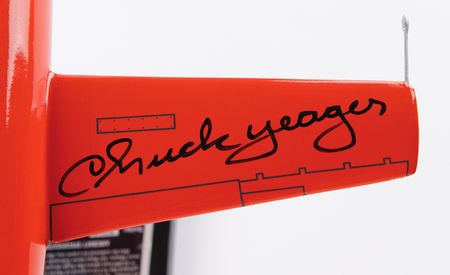 Lot #7021 Chuck Yeager Signed Bell X-1 Model - Image 4