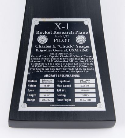 Lot #7021 Chuck Yeager Signed Bell X-1 Model - Image 5