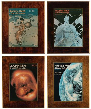 Lot #7227 Mounted 'Skylab' Magazine Covers (4) - From the Personal Collection of Alan Bean - Image 1