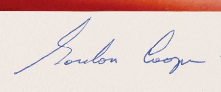 Lot #7072 Gemini 5 Signed Oversized NASA Photograph - Image 2