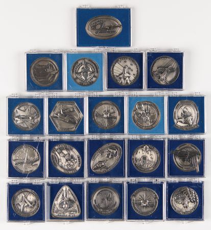 Lot #7456 Space Shuttle Robbins Medallion Collection (133) - From the Personal Collection of Alan Bean - Image 2