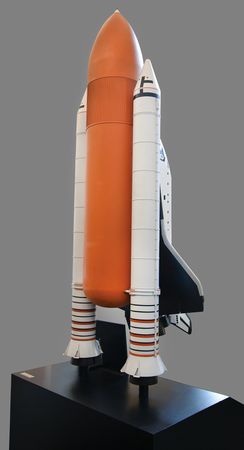 Lot #7580 Isao Hirai: Space Shuttle Challenger 1:25 Scale 'Full Stack' Model - Approx. 11 Feet Tall - Image 6