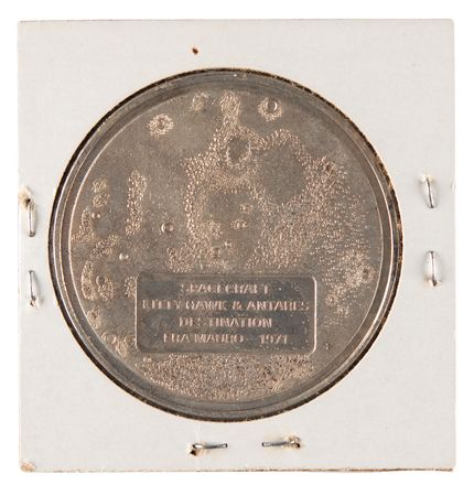 Lot #7272 Apollo 14 Flown Franklin Mint Medallion - From the Personal Collection of Edgar Mitchell - Image 2