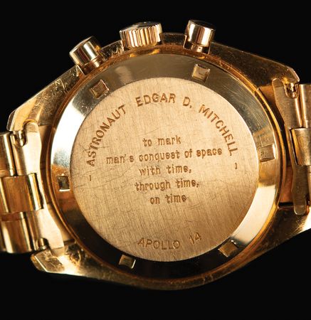 Lot #7287 Omega Speedmaster Professional 18K Gold Apollo Commemorative Watch - From the Personal Collection of Edgar Mitchell - Image 2
