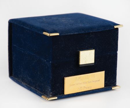 Lot #7283 Apollo 14 Lunar Surface-Flown Lunar Bible Text Fragment in Fabergé Egg - From the Personal Collection of Edgar Mitchell - Image 6