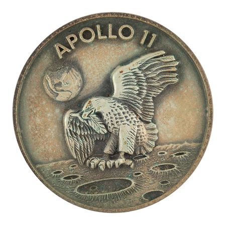 Lot #7132 Apollo 11 Flown Robbins Medallion - From the Personal Collection of Edgar Mitchell - Image 1