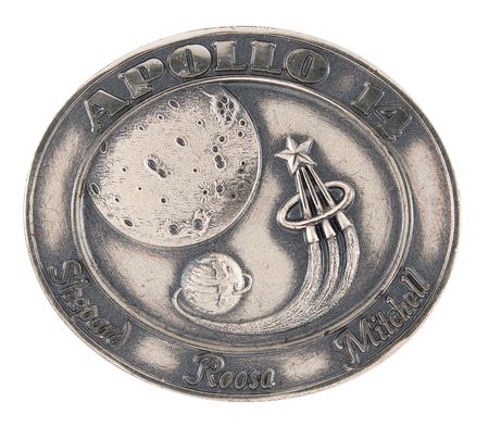 Lot #7276 Apollo 14 Flown Robbins Medallion - From the Personal Collection of Edgar Mitchell - Image 1