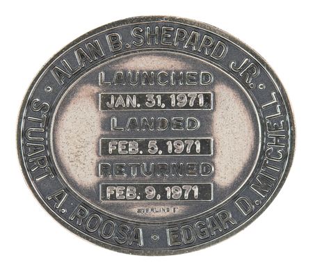 Lot #7276 Apollo 14 Flown Robbins Medallion - From the Personal Collection of Edgar Mitchell - Image 2