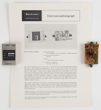 Lot #7077 Project Gemini EEG (Brain) and PCG (Heart) Hardware Developed for the 'Inflight Sleep Analysis' Experiment - Image 3