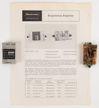 Lot #7077 Project Gemini EEG (Brain) and PCG (Heart) Hardware Developed for the 'Inflight Sleep Analysis' Experiment - Image 7