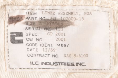 Lot #7422 Apollo A7L Space Suit PGA Liner Assembly - Built for Al Worden - Image 3