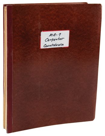 Lot #7045 Mercury-Atlas 7 Launch Countdown Manual