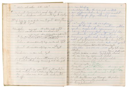 Lot #7357 Charlie Duke Handwritten Apollo 16 Training Notebook: 