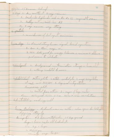 Lot #7357 Charlie Duke Handwritten Apollo 16 Training Notebook: 