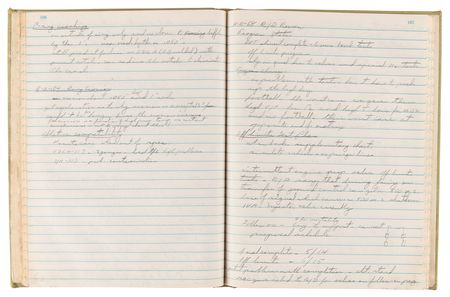 Lot #7357 Charlie Duke Handwritten Apollo 16 Training Notebook: 