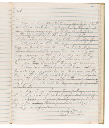 Lot #7357 Charlie Duke Handwritten Apollo 16 Training Notebook: 