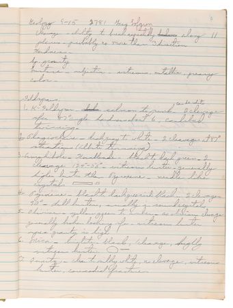 Lot #7357 Charlie Duke Handwritten Apollo 16 Training Notebook: 