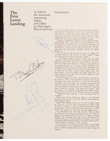 Lot #7146 Apollo 11 Crew-Signed 'First Lunar
