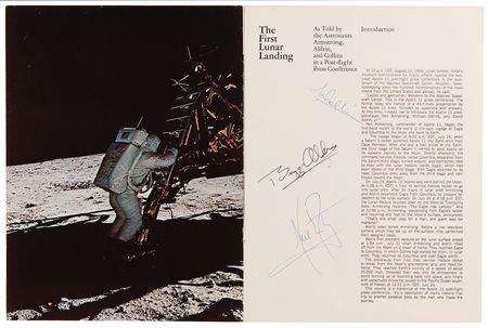 Lot #7146 Apollo 11 Crew-Signed 'First Lunar Landing' Publication - Image 2
