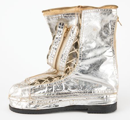 Lot #7025 B. F. Goodrich Modified Mark IV Pressure Suit Boot - Marked 