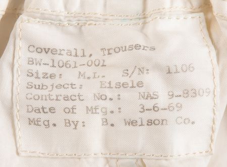 Lot #7419 Apollo Command Module In-Flight Coverall Garment (ICG) Trousers - Built for Donn Eisele - Image 4