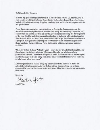 Lot #7419 Apollo Command Module In-Flight Coverall Garment (ICG) Trousers - Built for Donn Eisele - Image 5