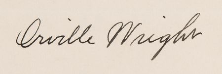 Lot #7013 Orville Wright Typed Letter Signed, Suggesting a Noted Canadian Explorer ?to give a talk on the Wright brothers? contribution to Arctic and other exploration