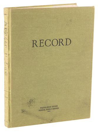 Lot #7434 Don Puddy's Apollo 11 Lunar Module Flight Status Record Book - Image 1