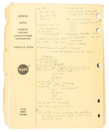 Lot #7446 Don Puddy's Project Gemini Flight Controller Binder with (5) NASA Manuals - Image 7