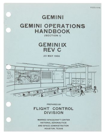 Lot #7446 Don Puddy's Project Gemini Flight Controller Binder with (5) NASA Manuals - Image 9