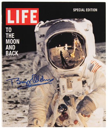 Lot #7157 Buzz Aldrin Signed Life Magazine - Special 30th Anniversary Edition - Image 1