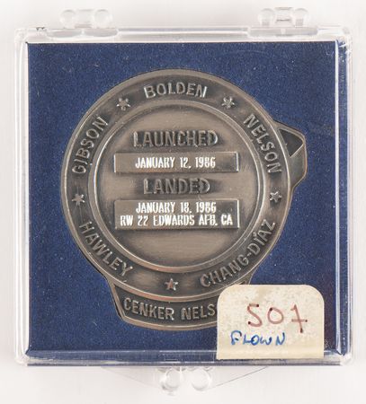 Lot #7463 ST-61-C Flown Robbins Medallion - Image 3