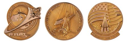 Lot #7388 Astronaut David Leestma’s Collection of (108) Space Shuttle Robbins Medallions, with (3) Very Rare Flown Gold Examples from STS-41-G, STS-28, and STS-45 - Image 2