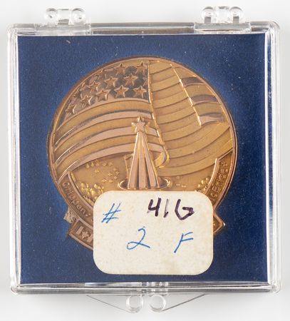 Lot #7388 Astronaut David Leestma’s Collection of (108) Space Shuttle Robbins Medallions, with (3) Very Rare Flown Gold Examples from STS-41-G, STS-28, and STS-45 - Image 6