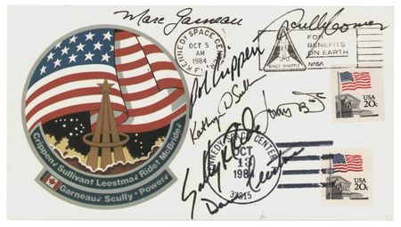 Lot #7473 STS-41-G Crew-Signed Launch/Landing