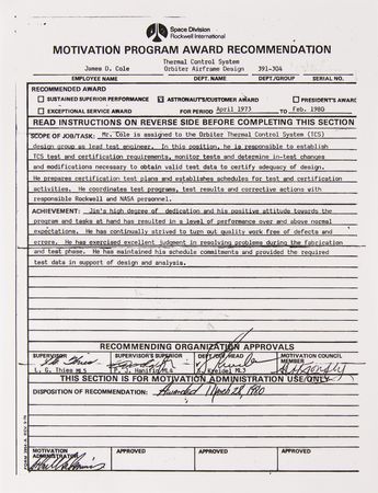 Lot #7435 Astronauts 'Silver Snoopy' Award - Image 6