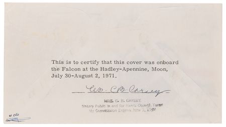 Lot #7335 Apollo 15 Lunar Surface-Flown Crew-Signed 'Sieger' Cover - Image 2