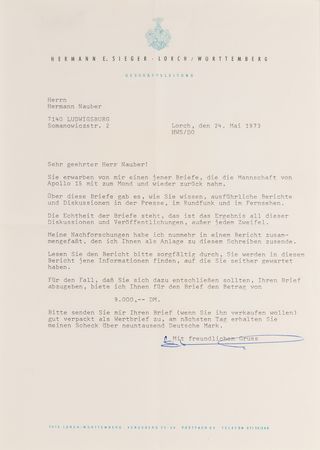 Lot #7335 Apollo 15 Lunar Surface-Flown Crew-Signed 'Sieger' Cover - Image 3