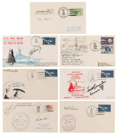 Lot #7024 Mercury Astronauts: Complete Set of (7)