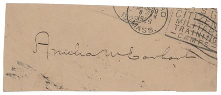 Lot #7010 Amelia Earhart Signature